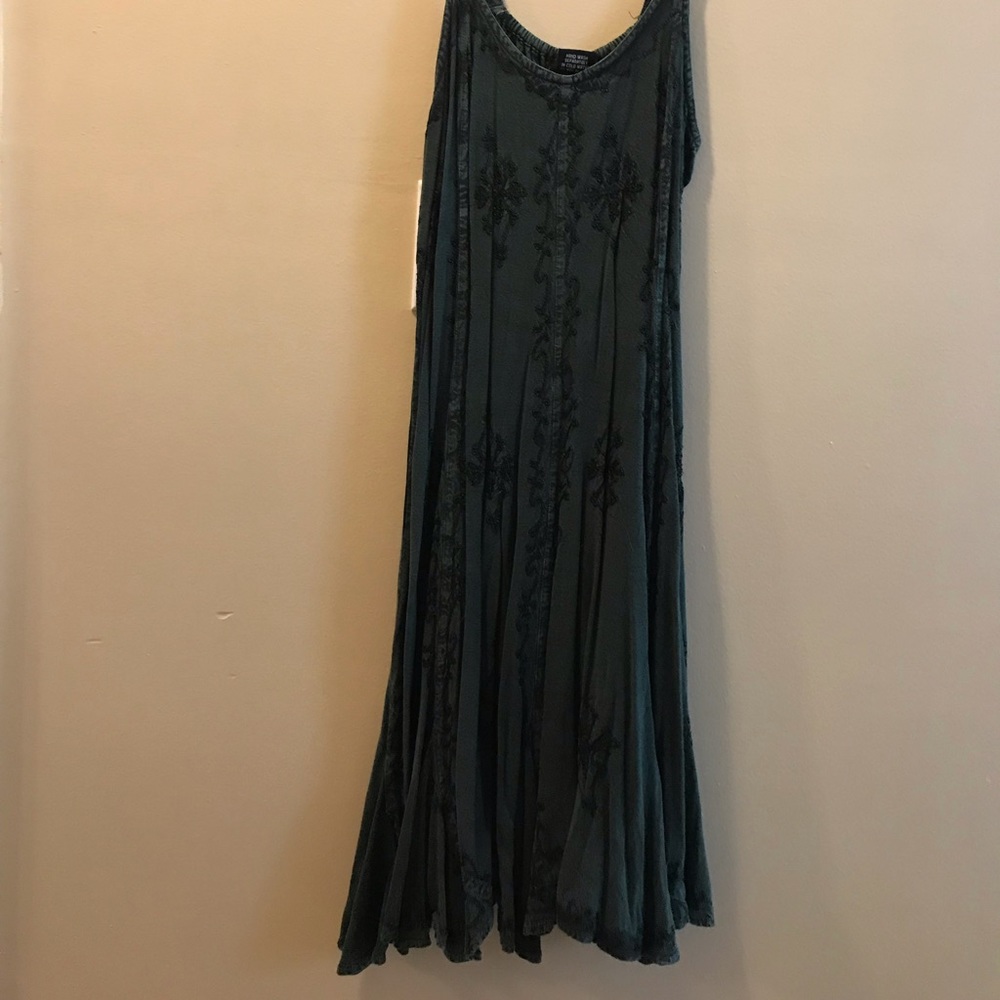 Celtic Style Dark Green Dress